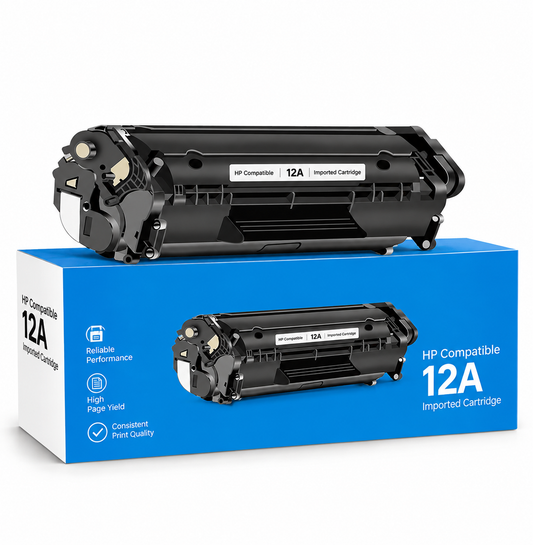 Premium HP 12A Compatible Toner Cartridge (Q2612A) - Black
