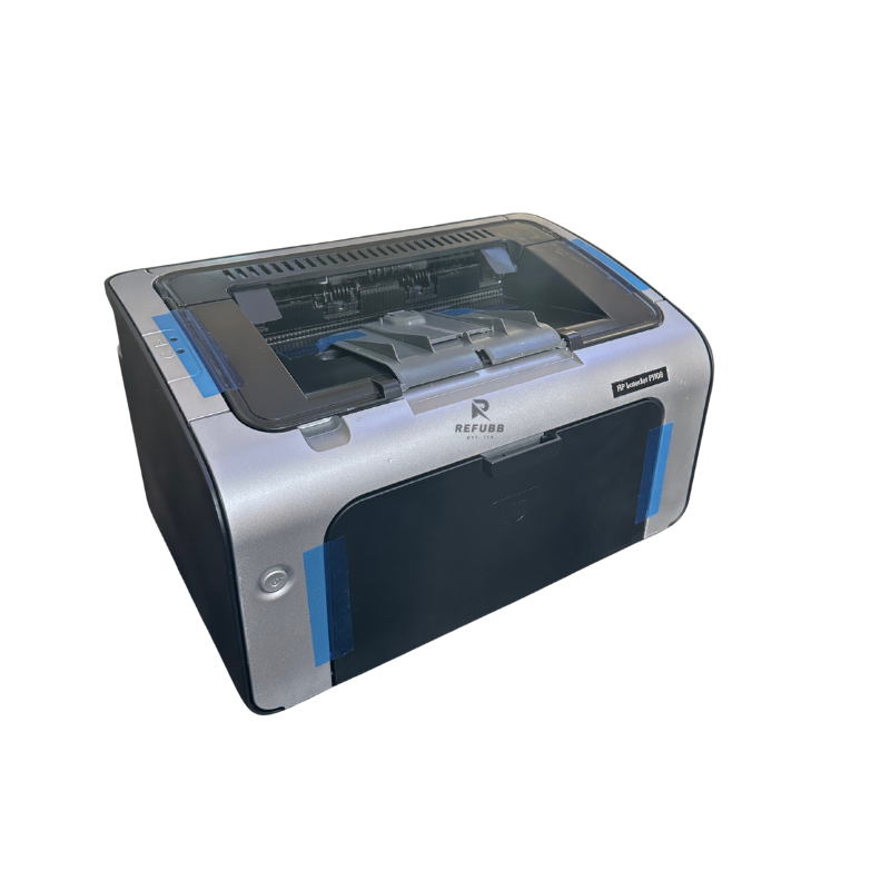 HP LaserJet P1108 Single Function Monochrome Laser Printer (Refurbished) Front Right View