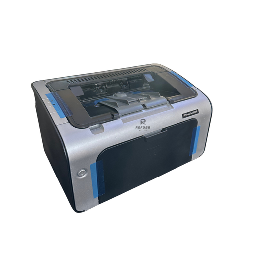 HP LaserJet P1108 Single Function Monochrome Laser Printer (Refurbished) Front Right View