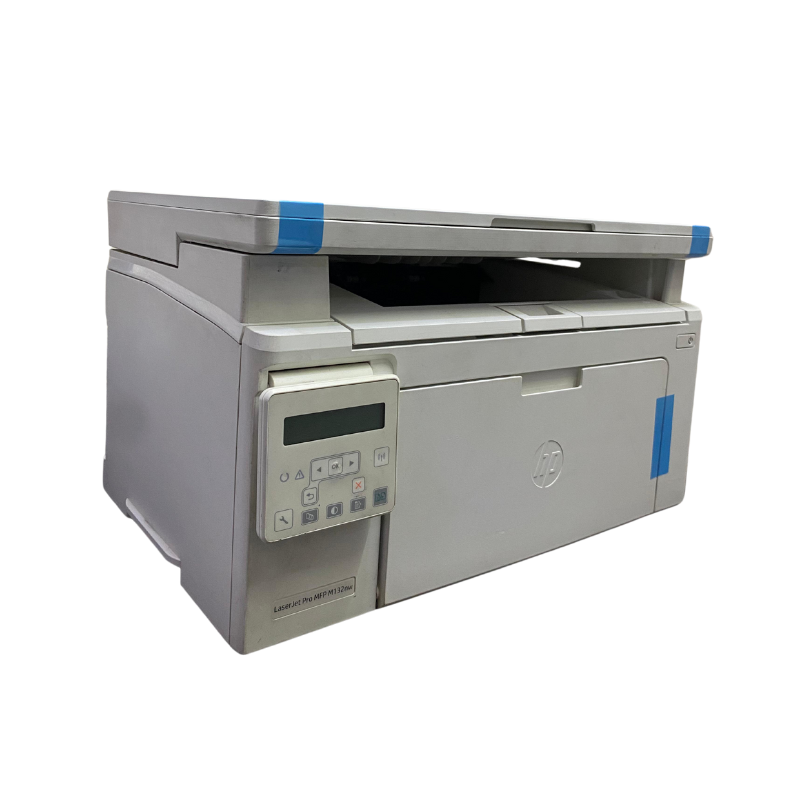 HP LaserJet Pro MFP M132nw Multi-function Wi-Fi Laser Printer (Refurbished) Side View