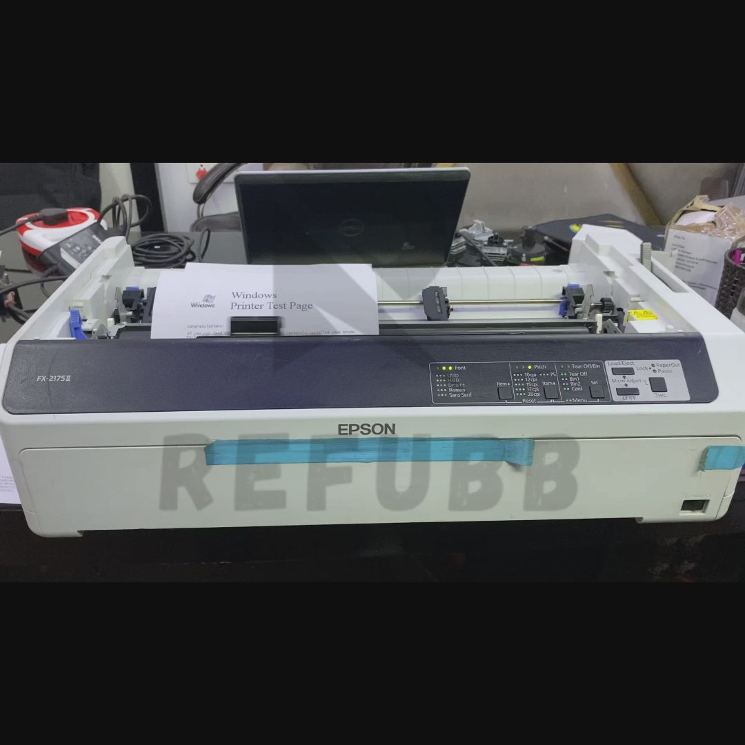 Epson FX-2175II Dot Matrix Printer - 18 Pins (Refurbished)